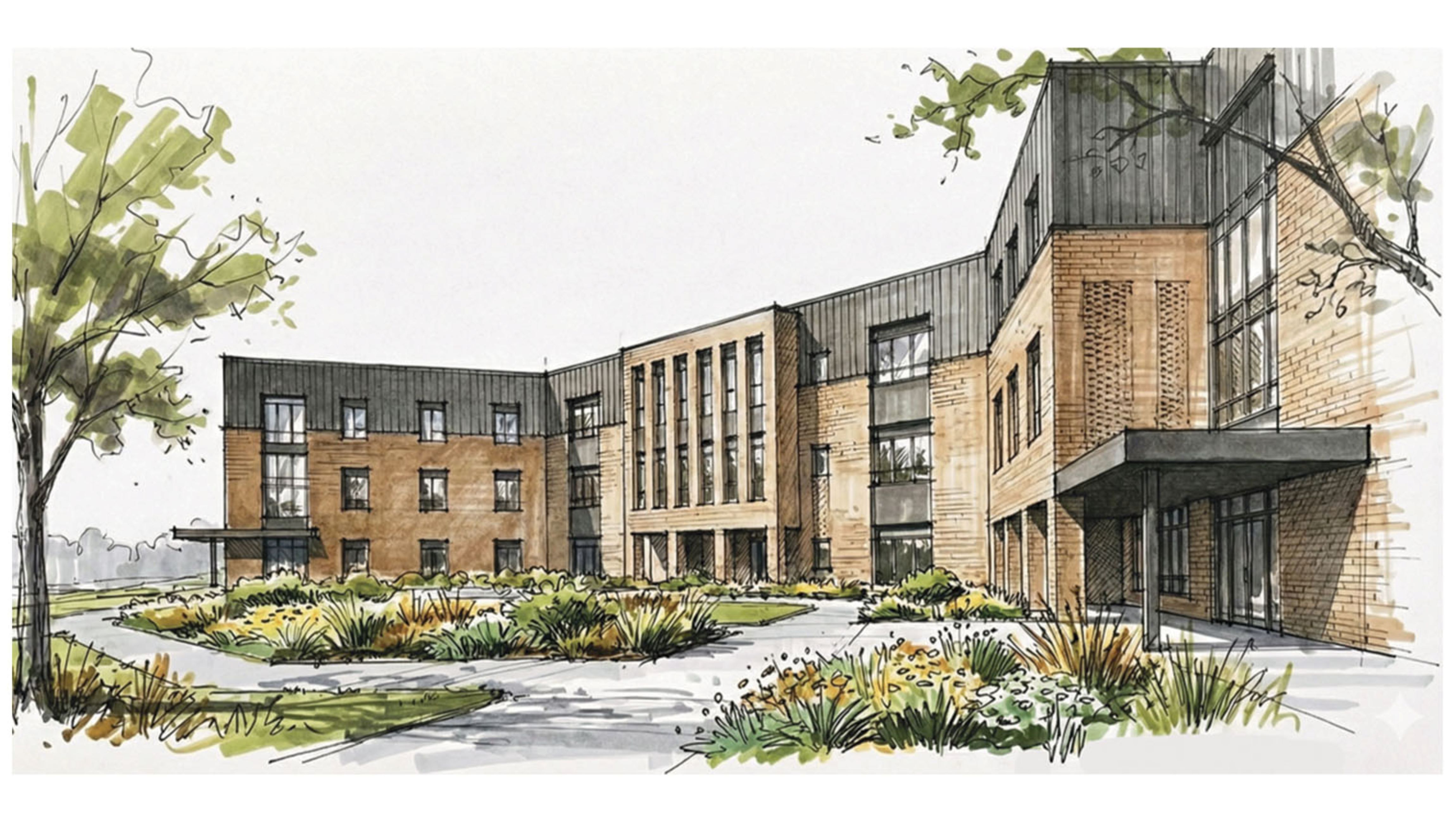 An artist’s impression of the proposed care and support hub to be developed in Scarborough.