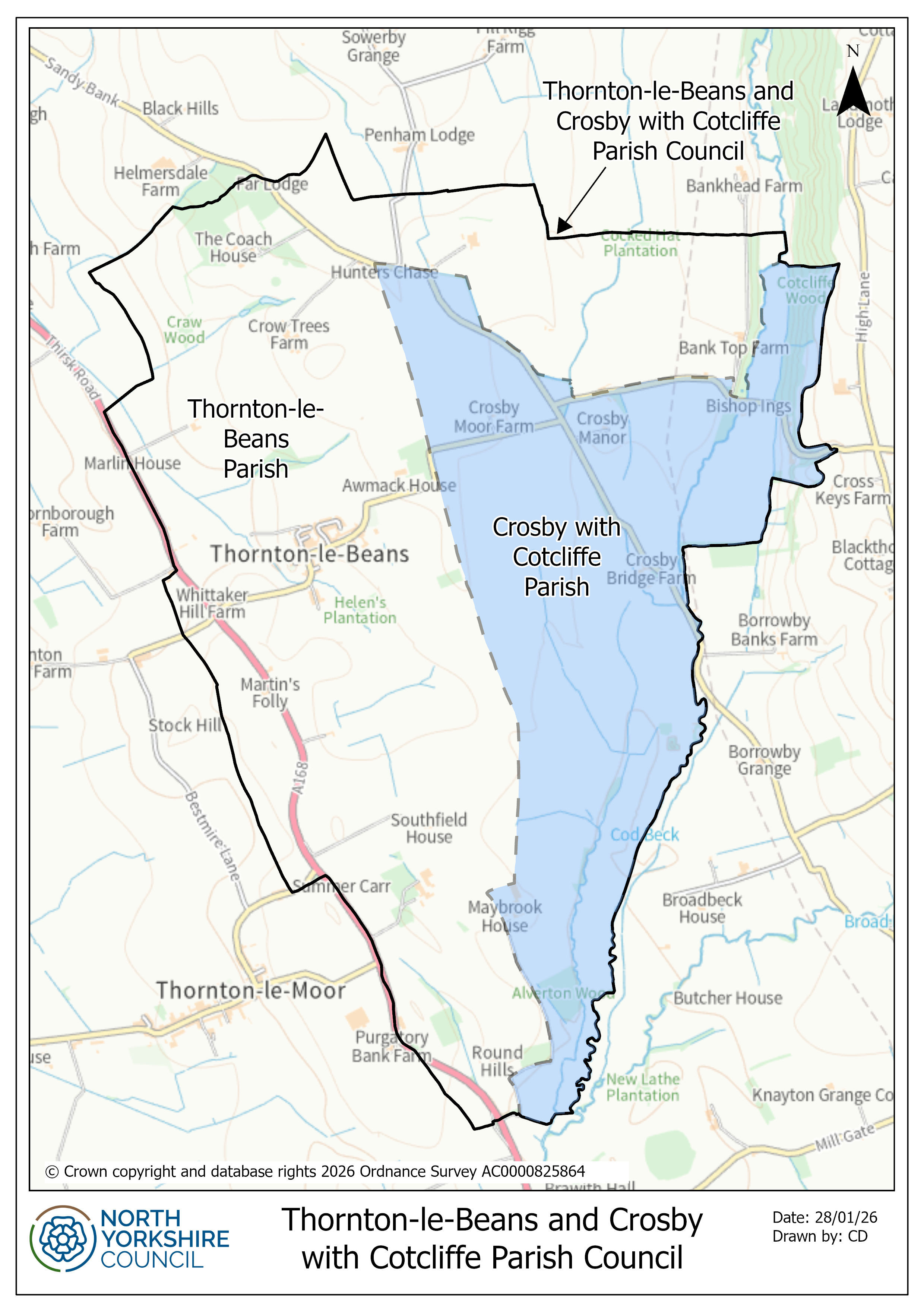 Thornton-le-Beans map
