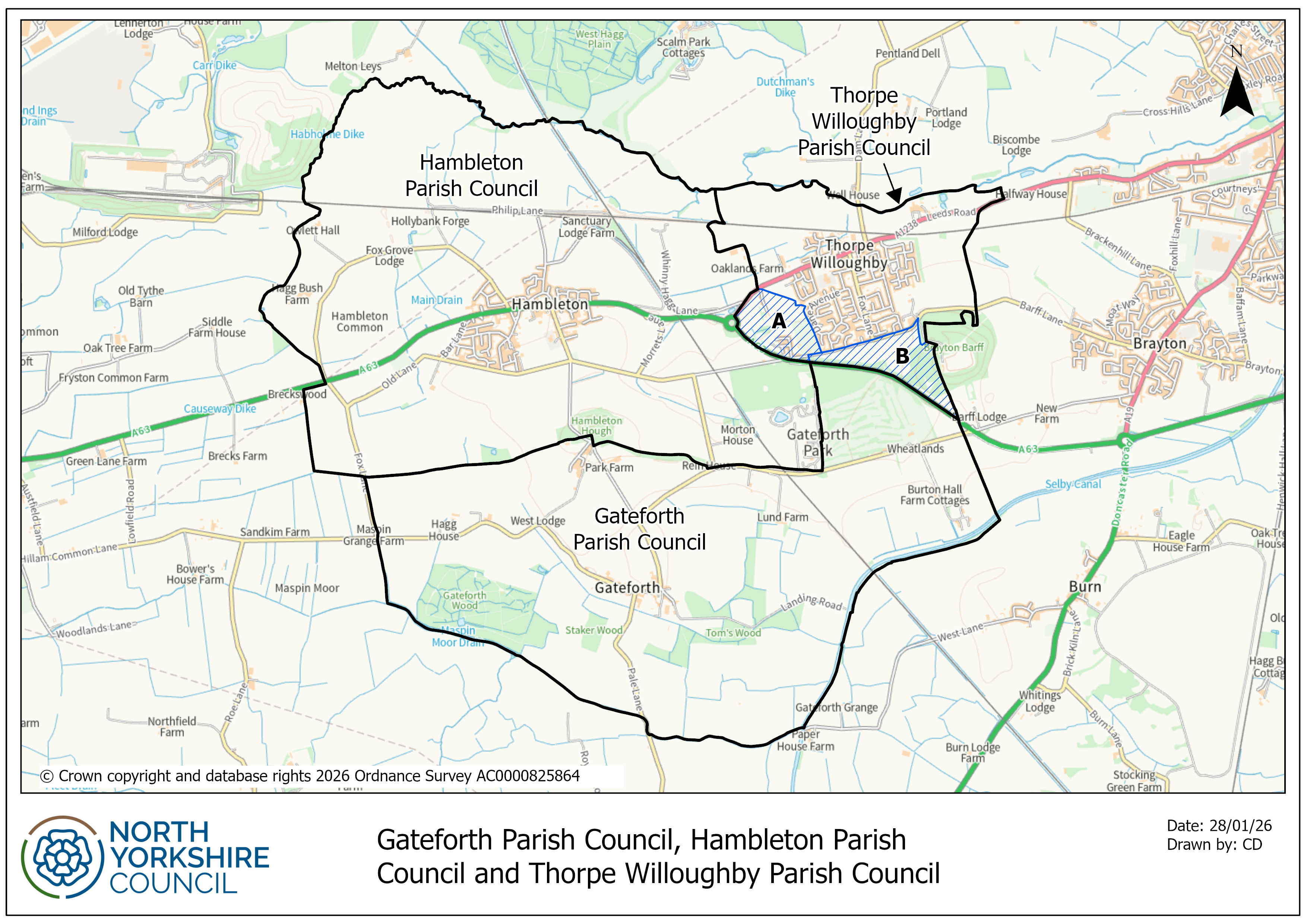 Proposed Thorpe Willoughby map