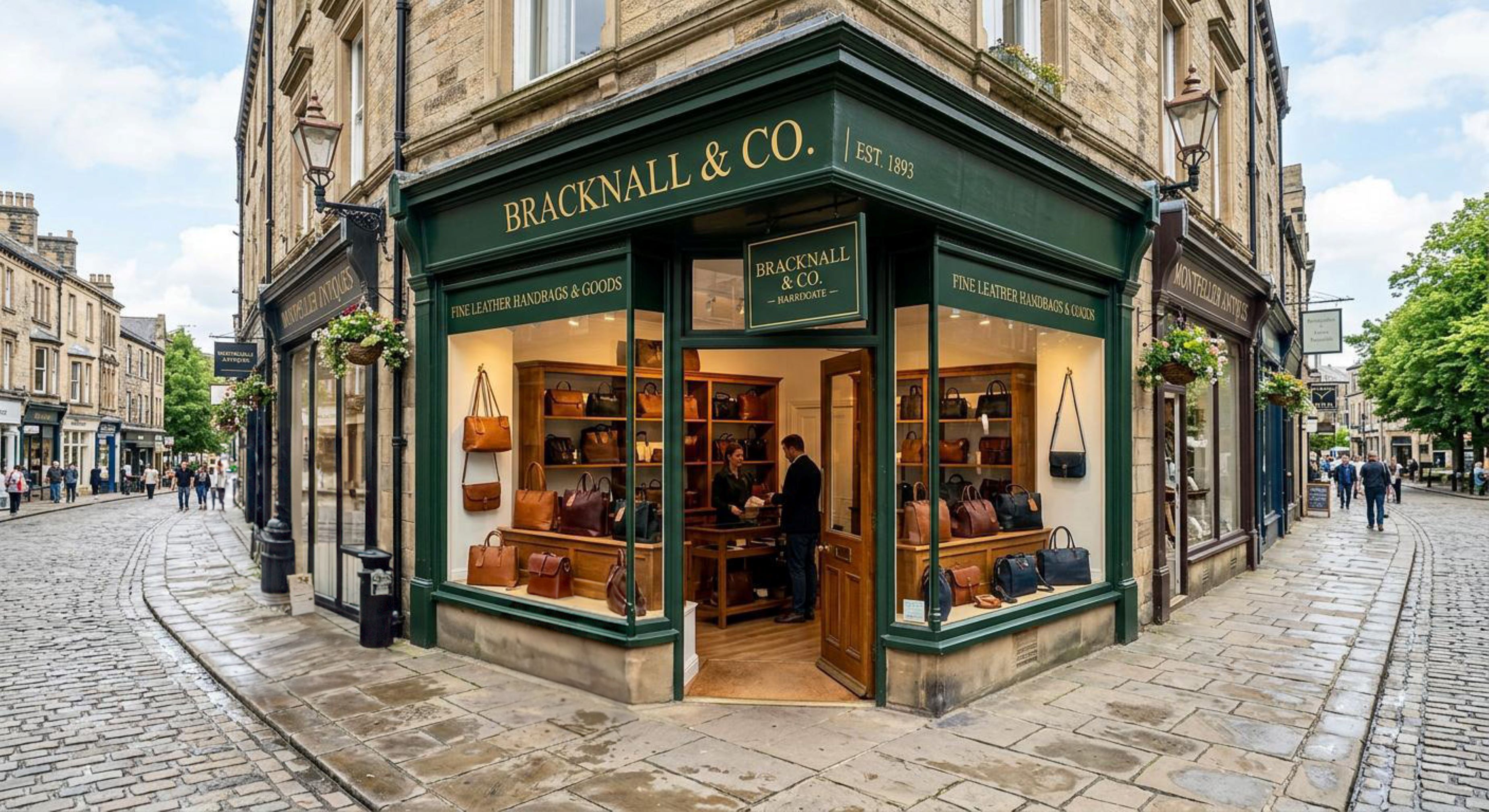 AI image of a shop front