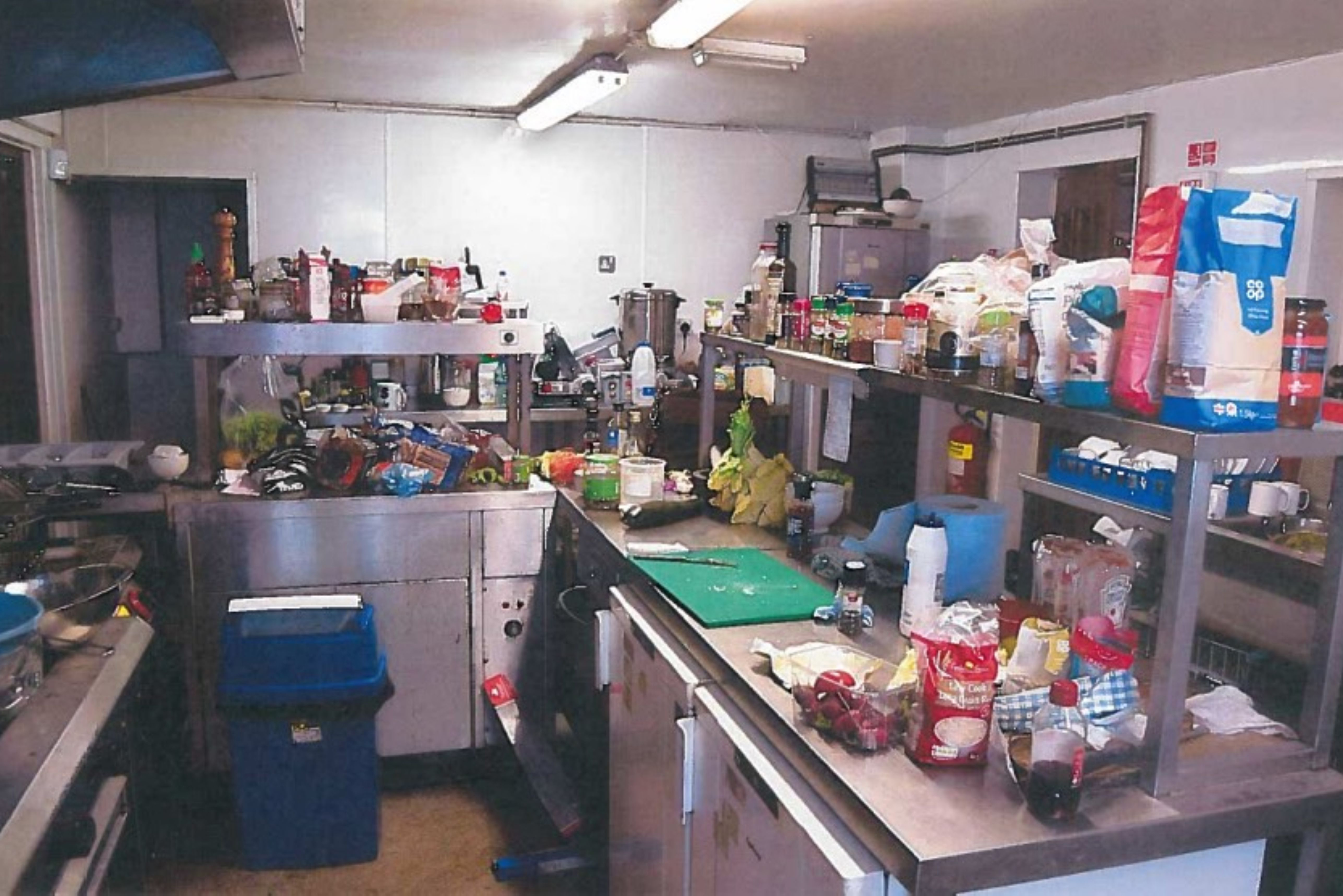 The kitchen of the Station Hotel in Pickering seen in photos taken in 2018.