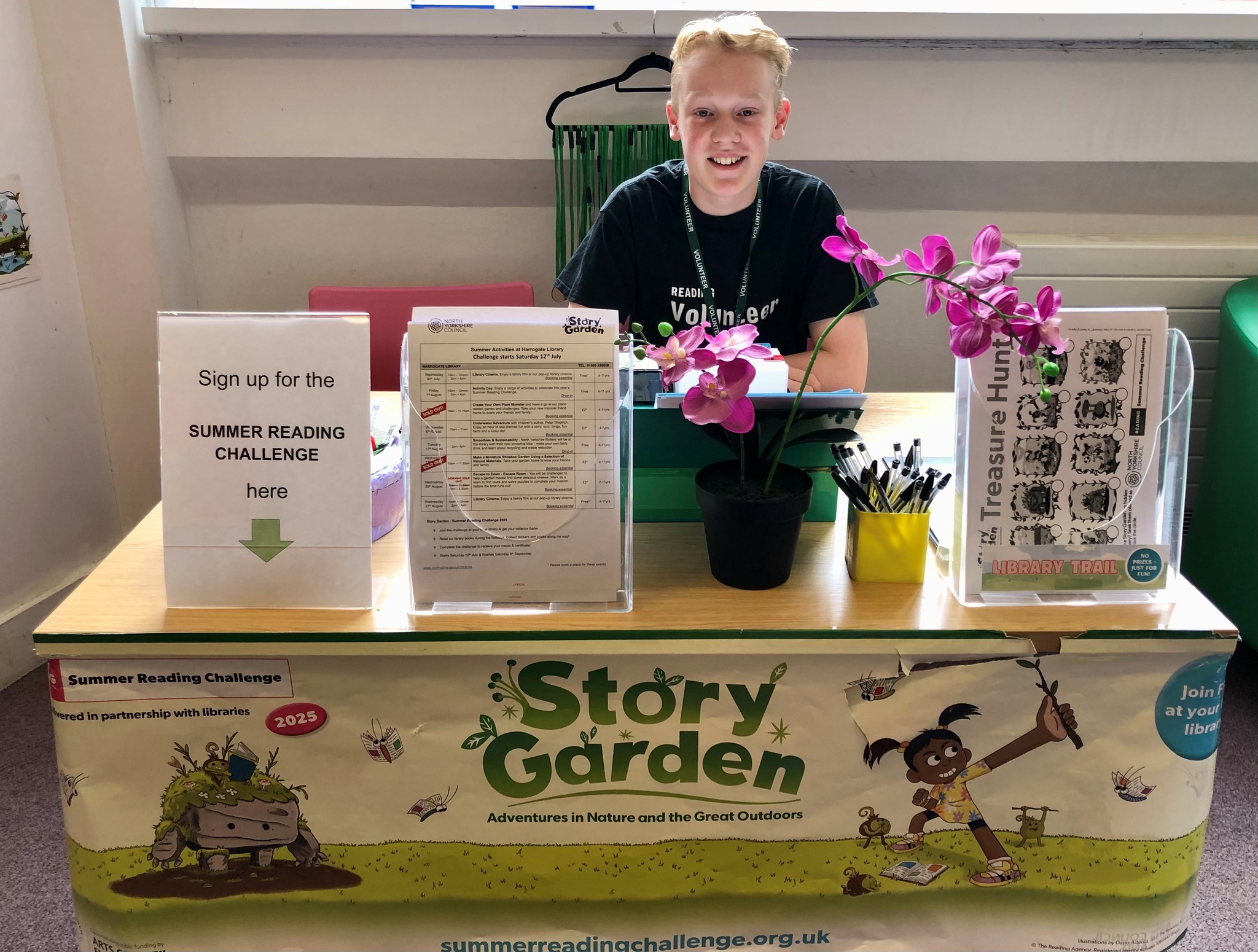 Elliot Haywood from Harrogate Library