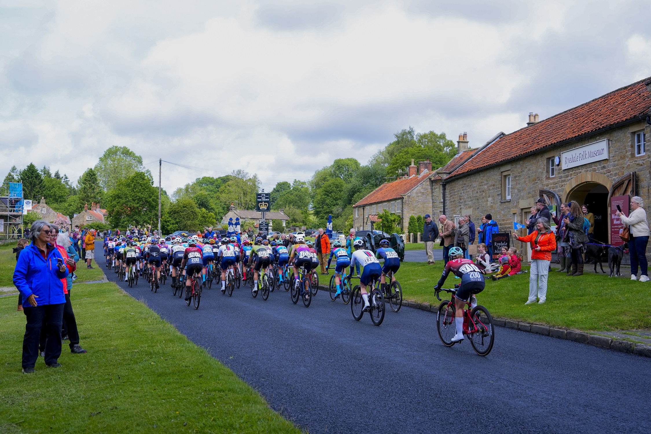 Cyclist during the Tour of Britain 2025