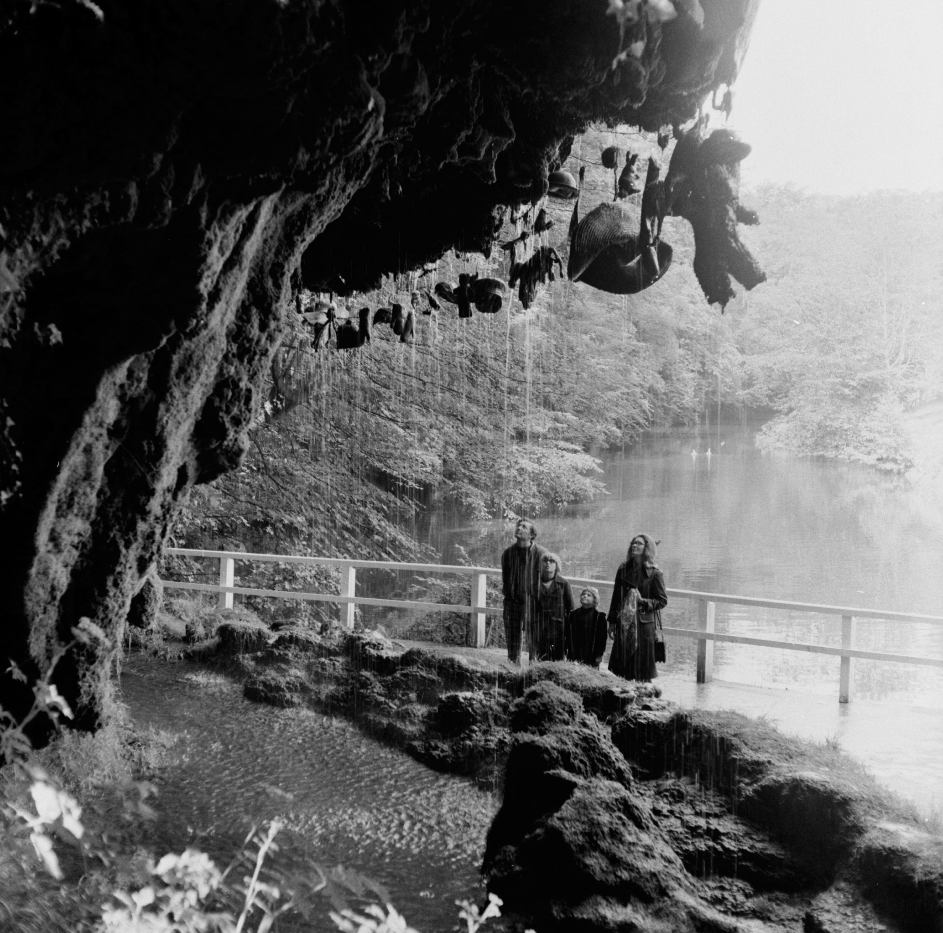 The ever-popular Dropping Well at Mother Shipton’s Cave, Knaresborough. Taken by local photographer Bertram Unné, active between 1940 and 1979.