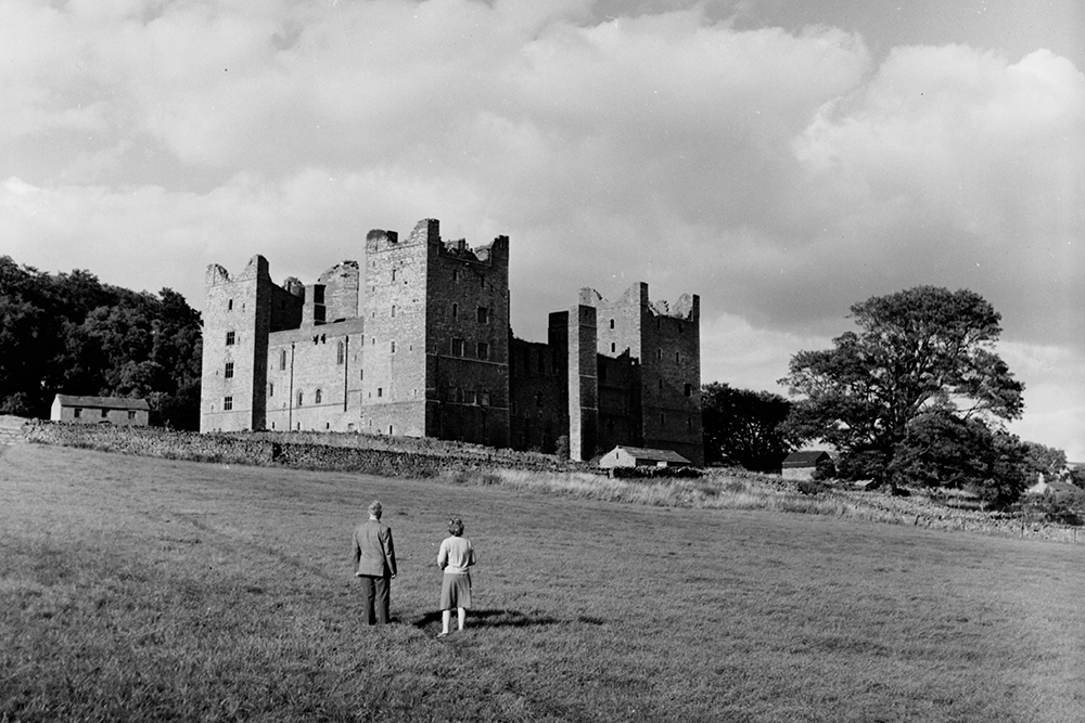 Bolton Castle in Wensleydale. Taken by local photographer Bertram Unné, active between 1940 and 1979.