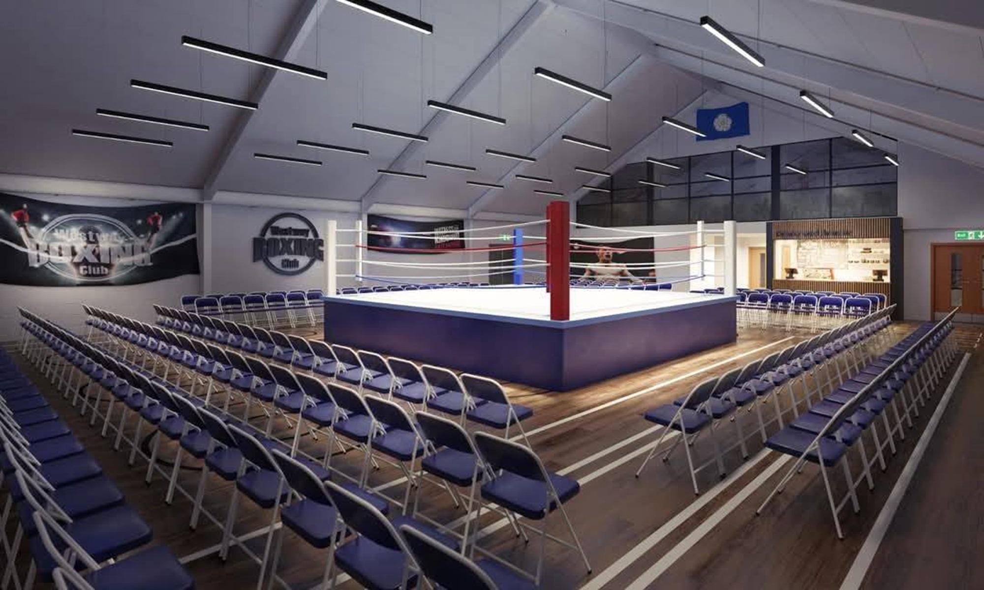 A boxing ring