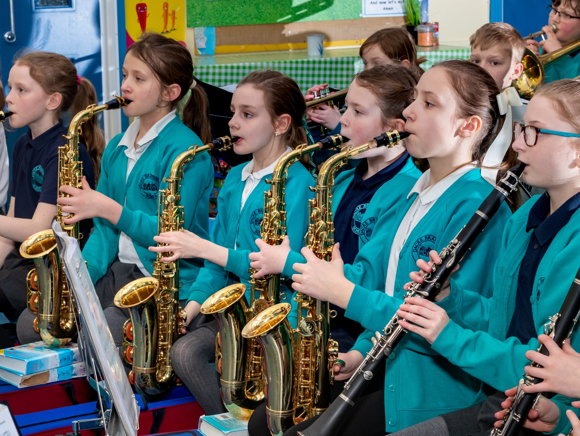 Children at North Yorkshire music school