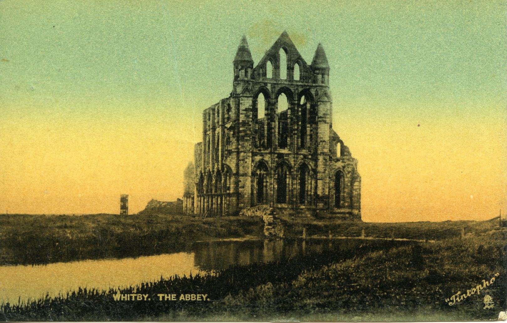 Postcard of Whitby Abbey, 1905