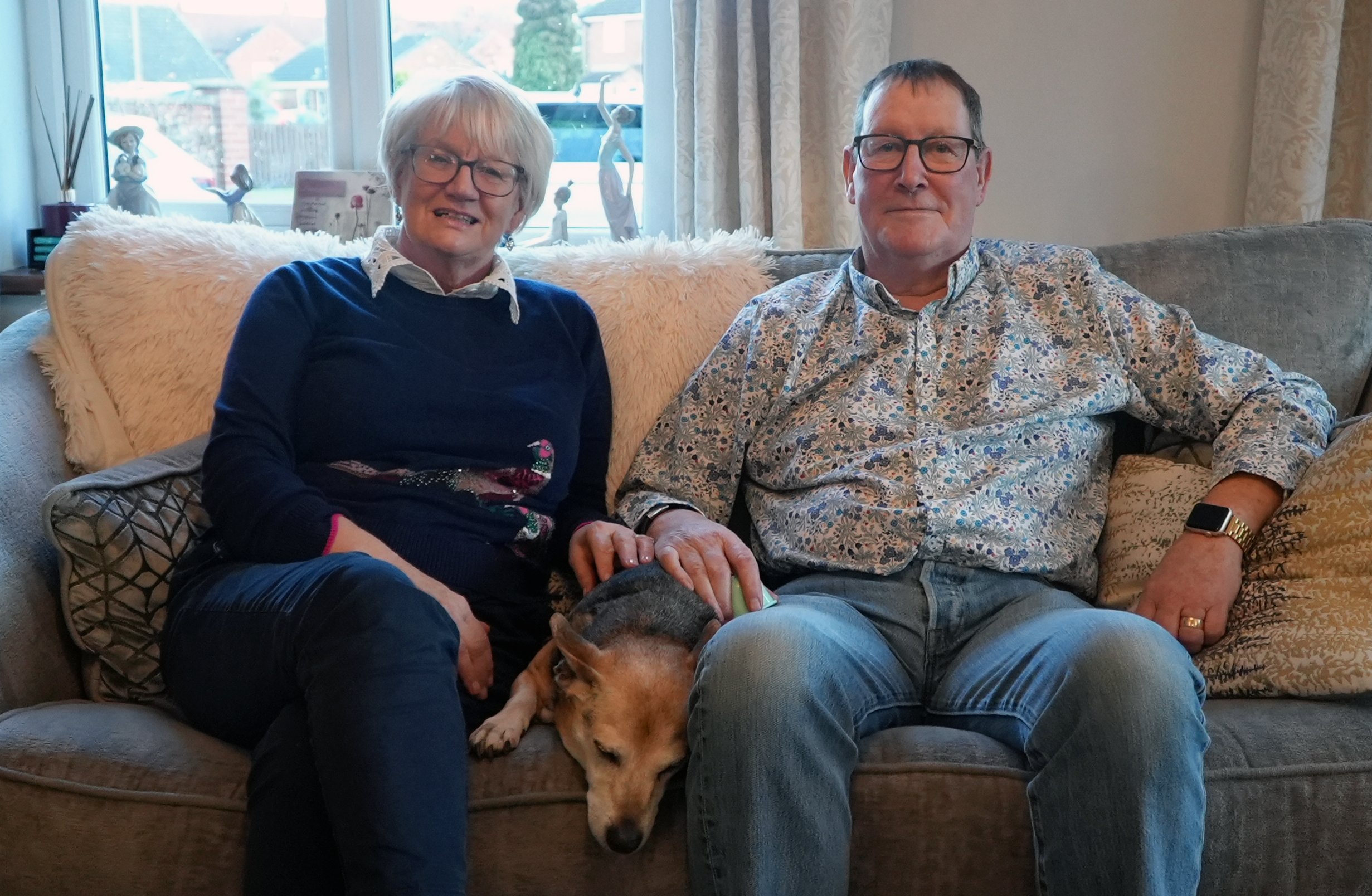 Margaret Metcalfe, aged 67, and her 68-year-old husband, Tim, from Northallerton