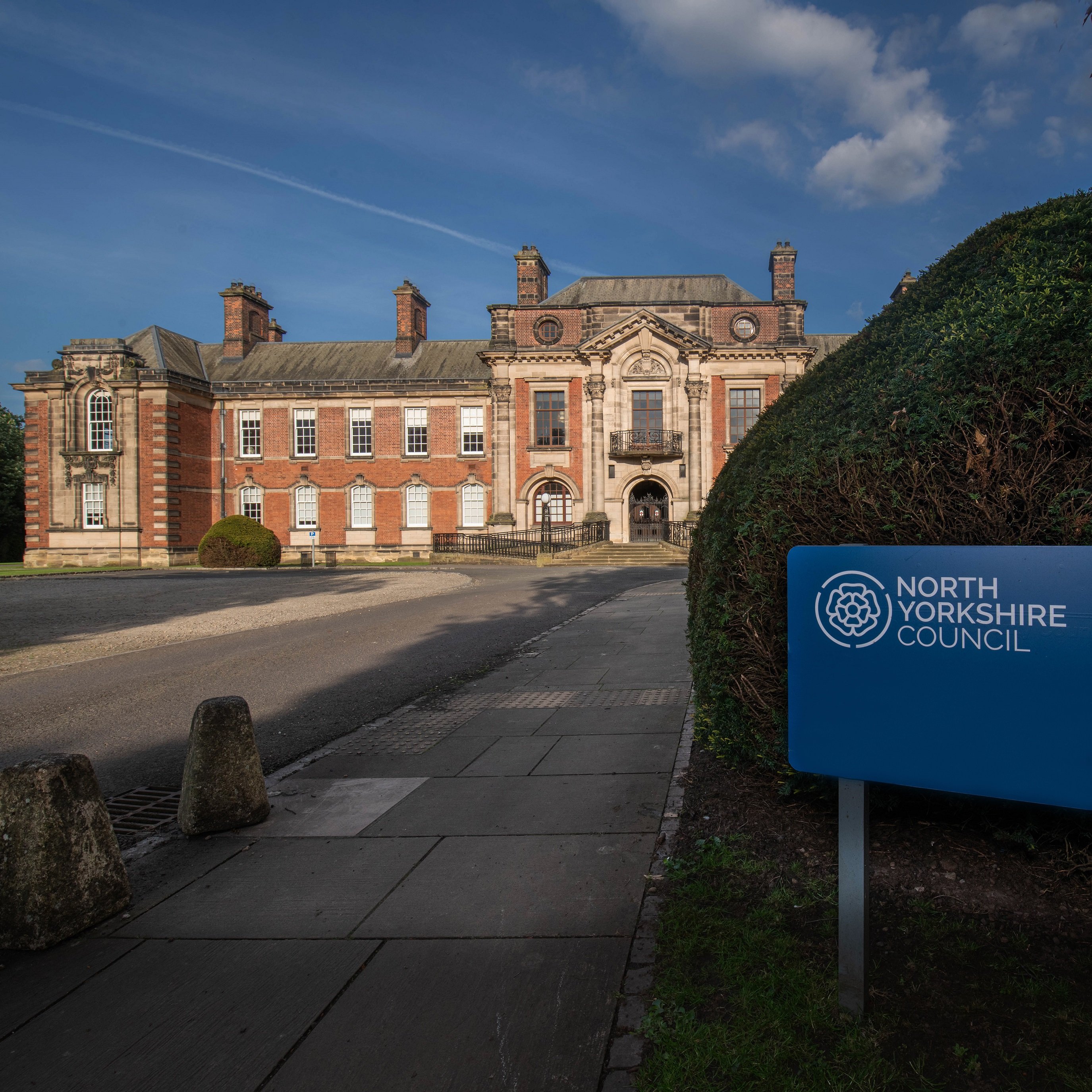 Exterior of the front of County Hall