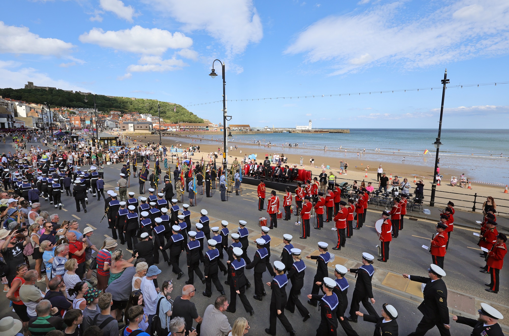 People enjoying Scarborough Armed Forces Day