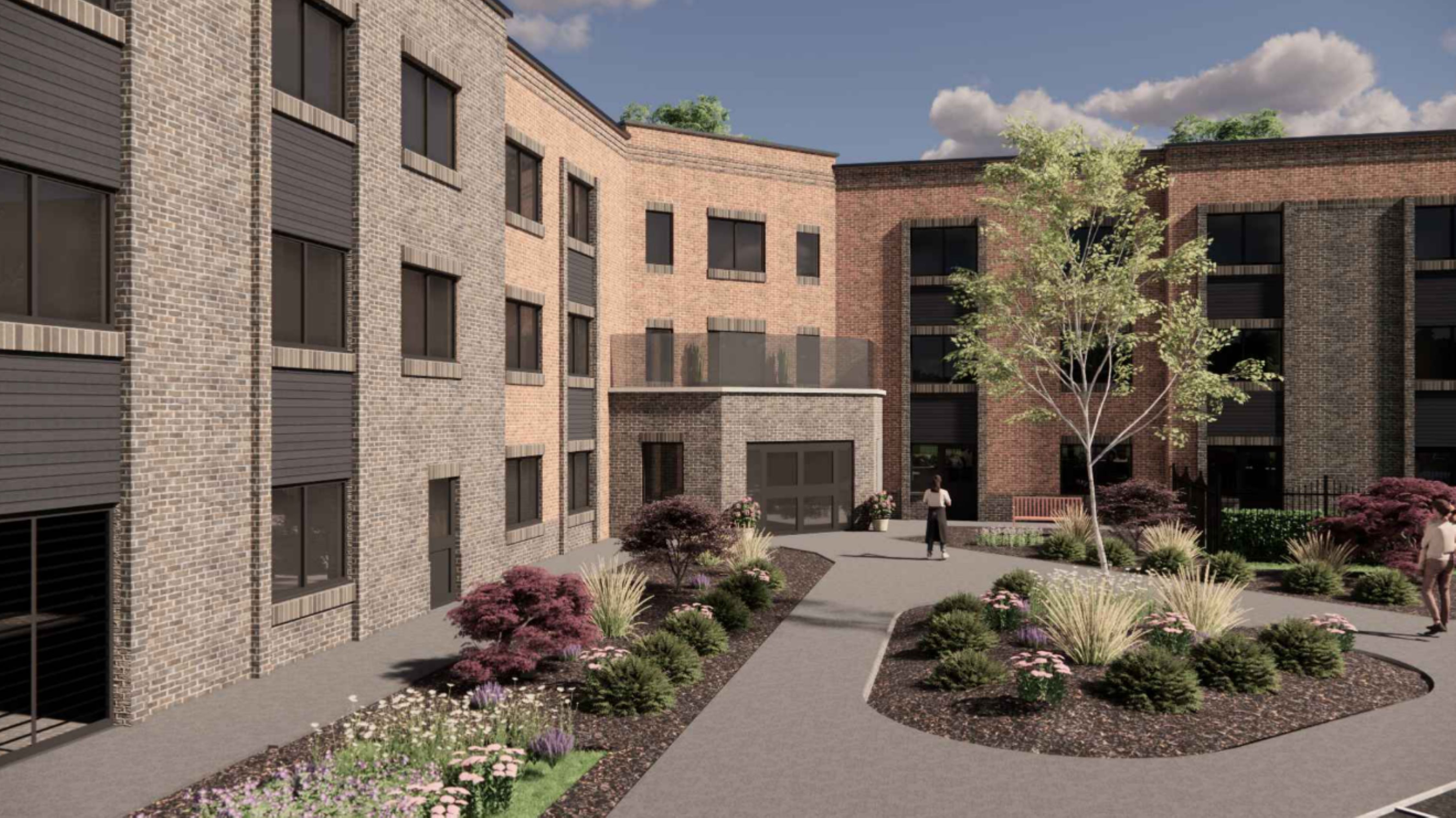 An artist impression of the new care home at Stone Cross
