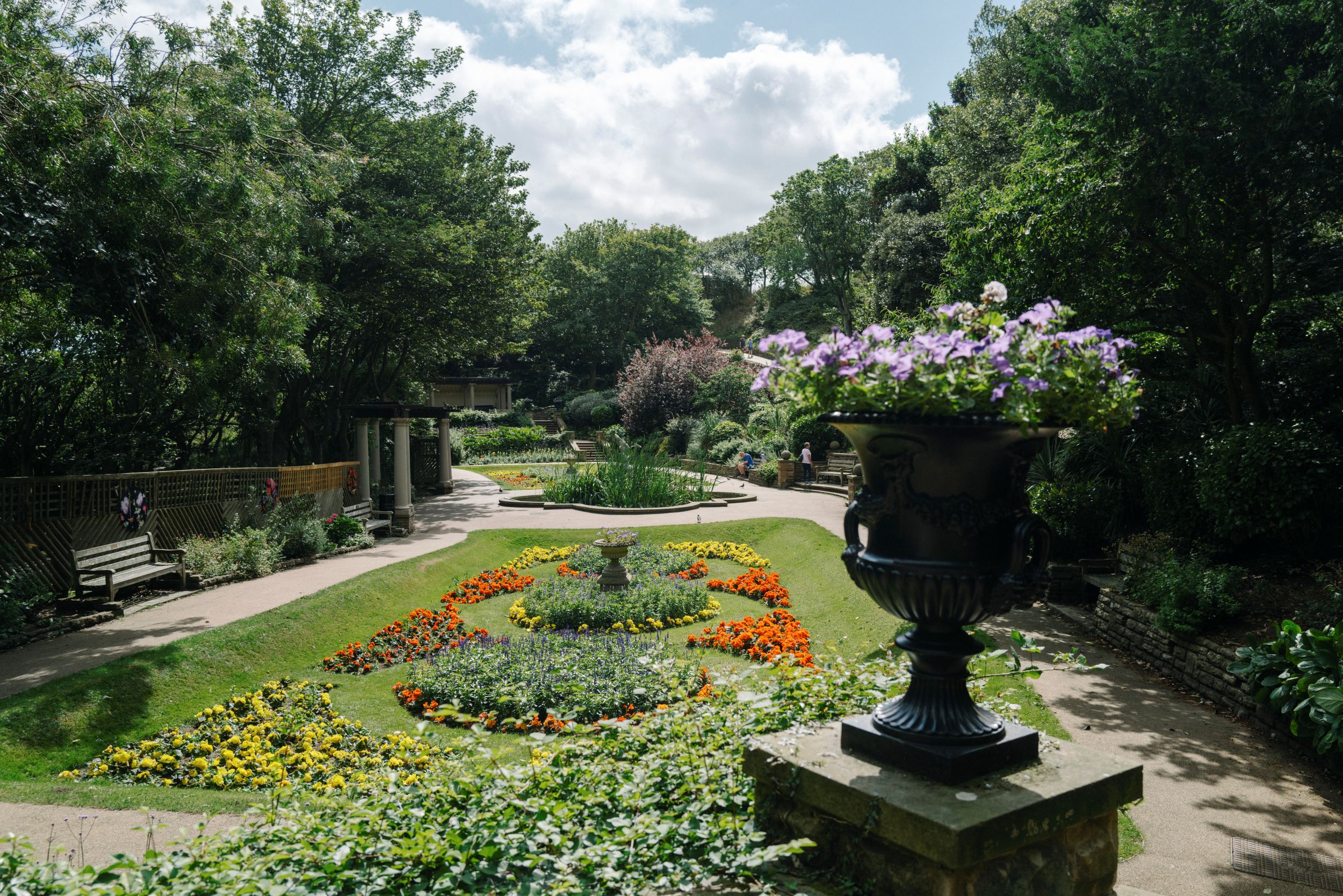 South Cliff gardens in Scarborough