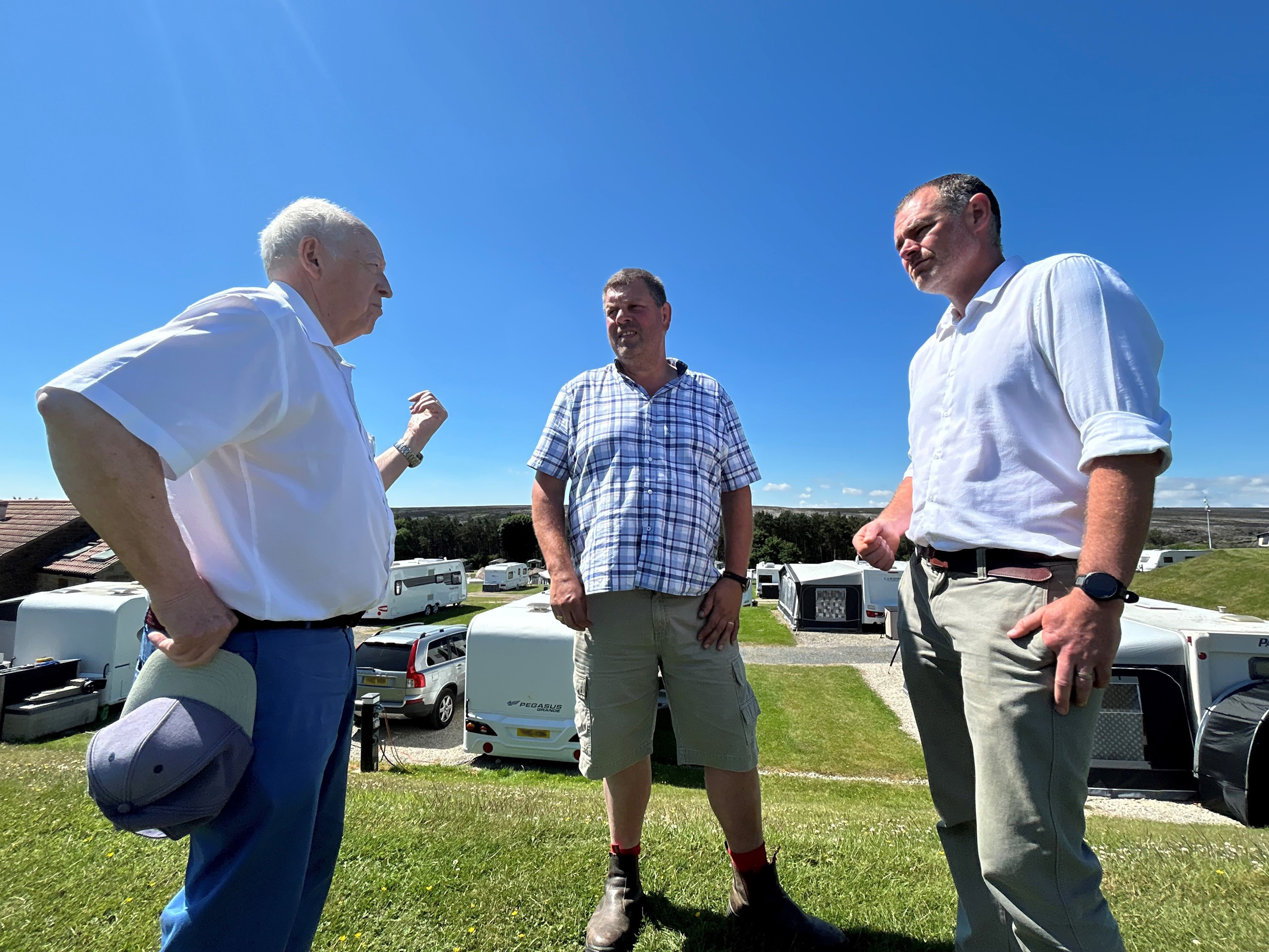 Cllr Carl Les, Andrew Butterfield and Matt Robinson
