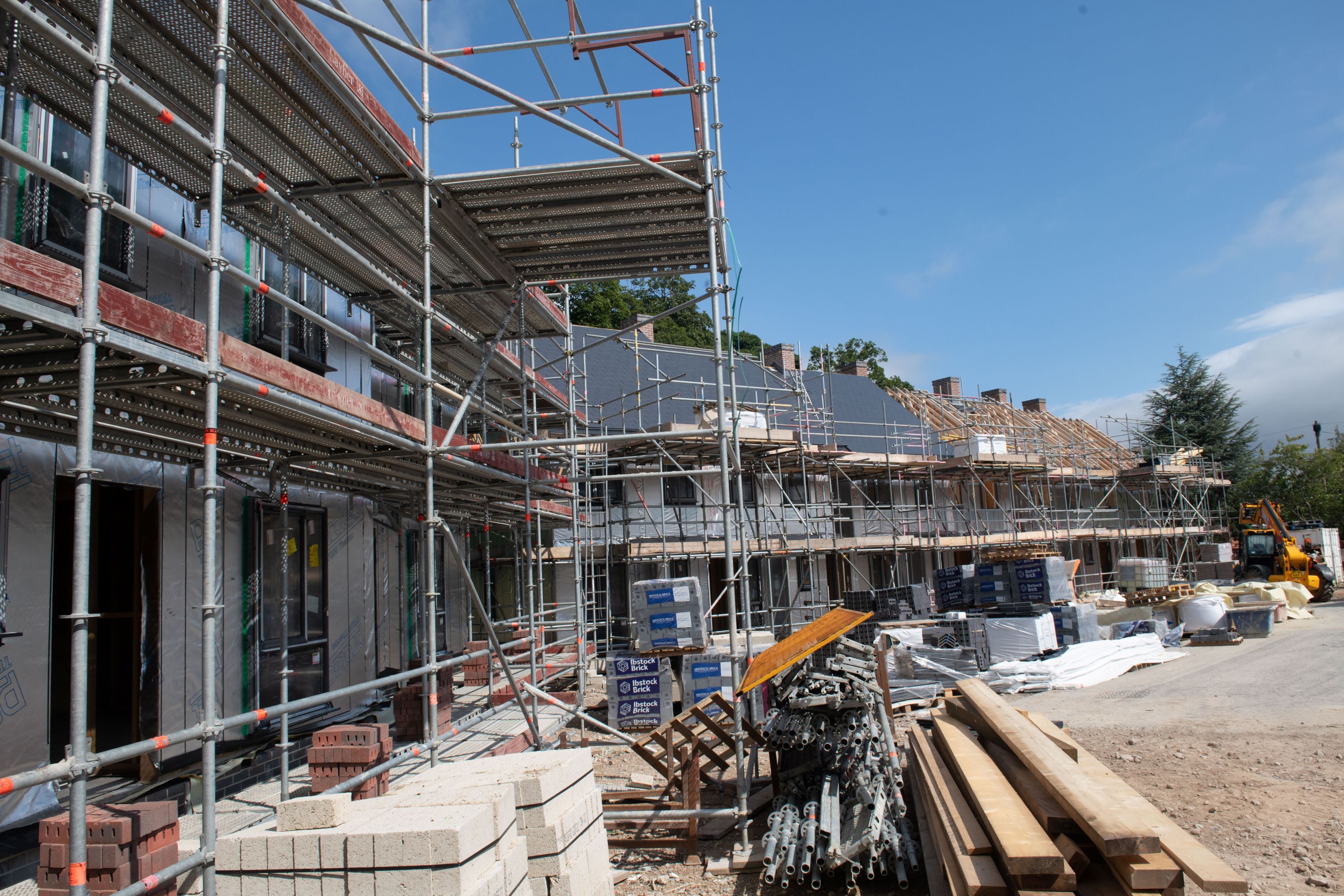 Houses under development