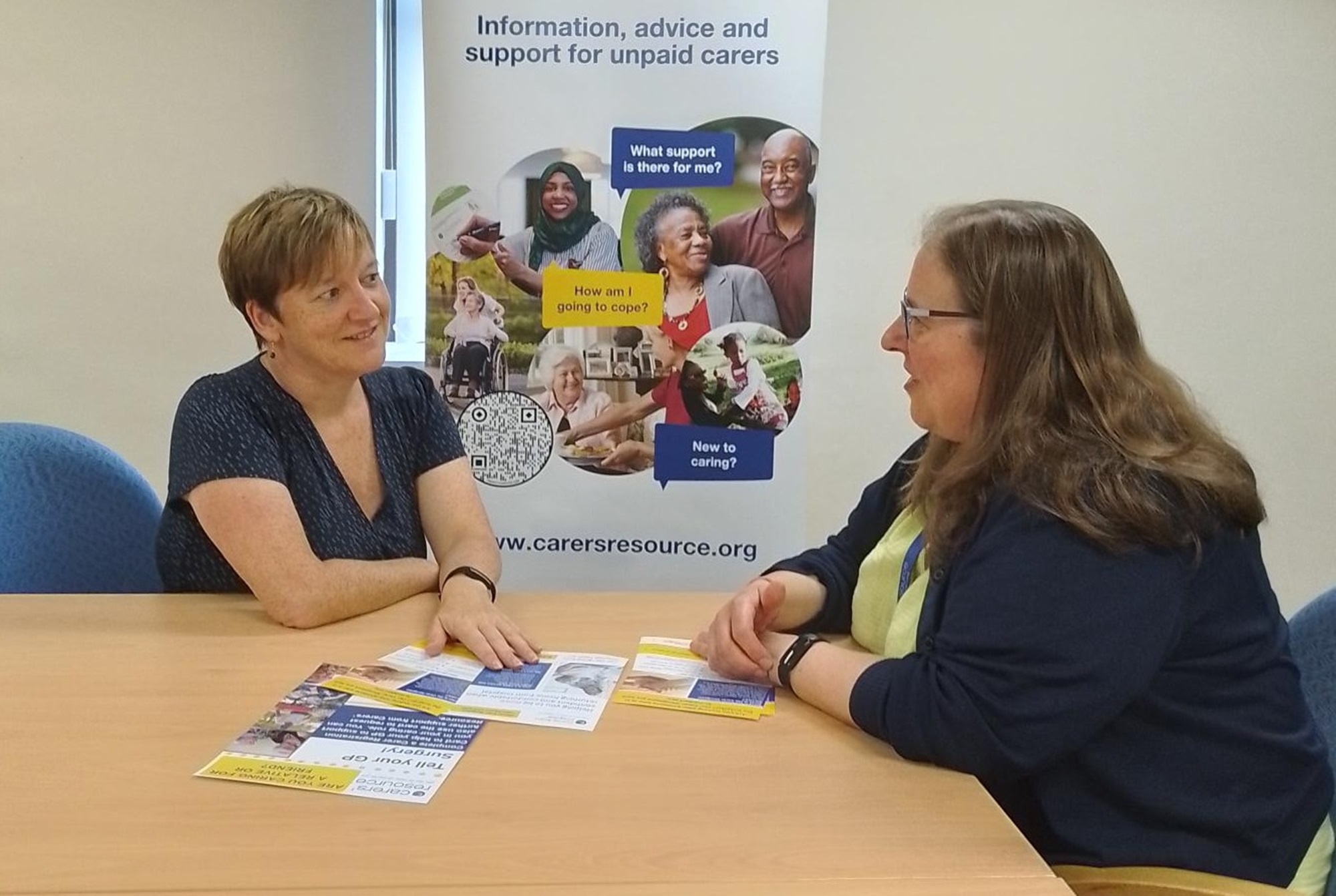 Rachel Waddington and Natalie Baxter from Carers’ Resource. 