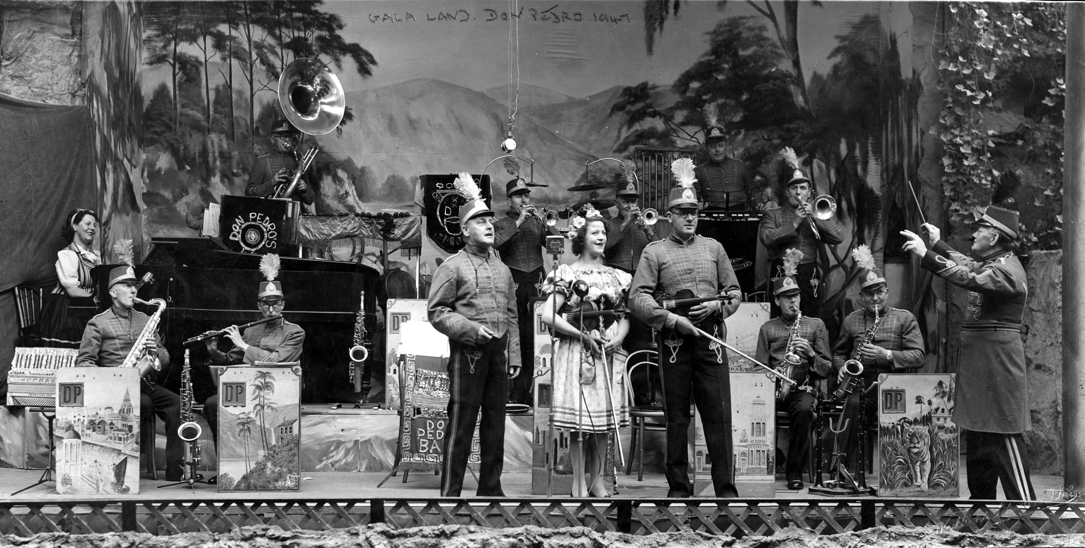 Don Pedro’s Band is pictured performing at Gala Land in Scarborough in 1947.