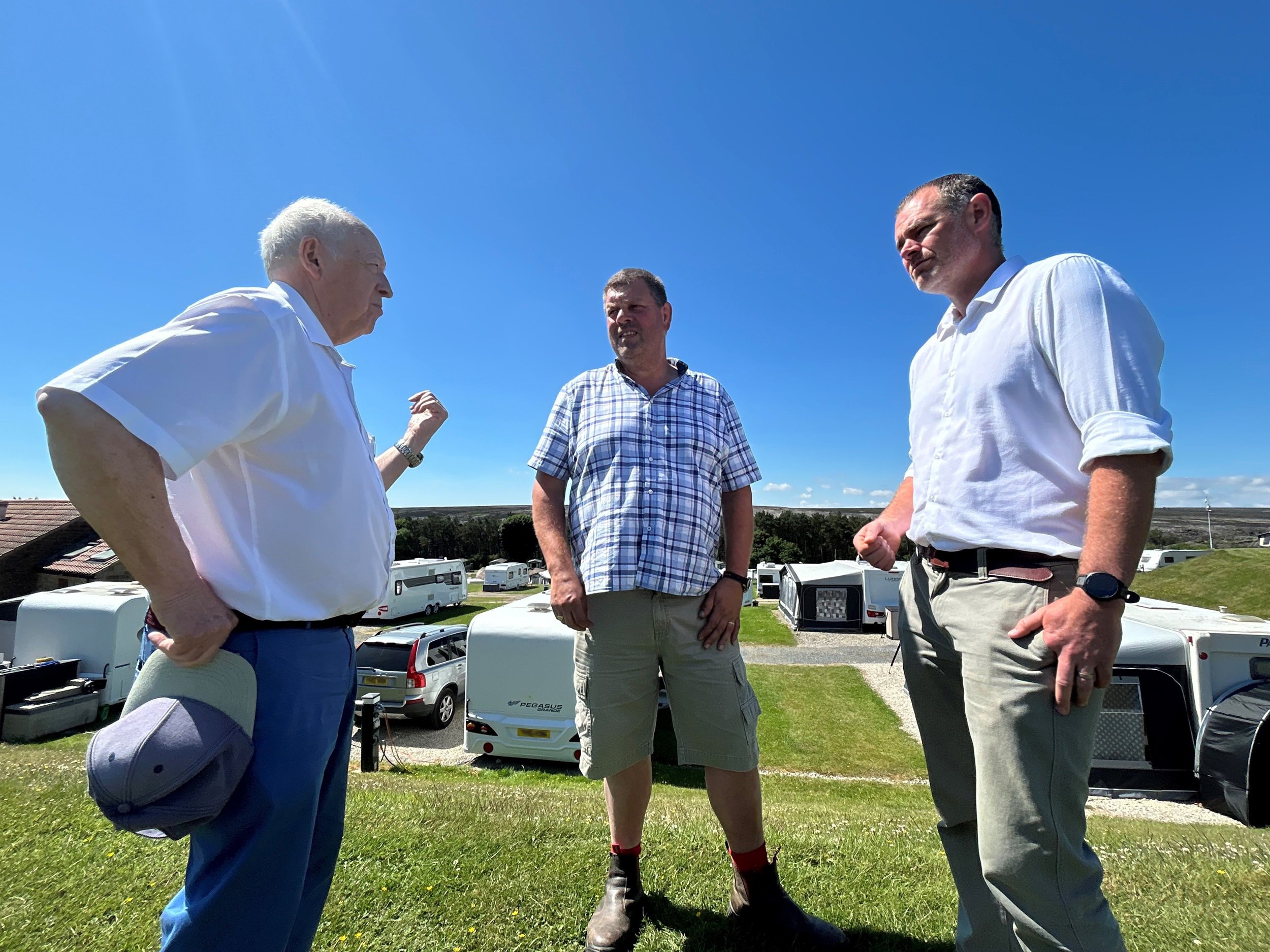 Cllr Carl Les, Andrew Butterfield and Matt Robinson