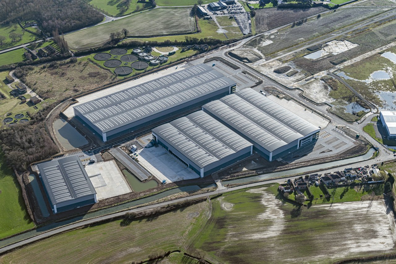 An aerial view of Sherburn 42