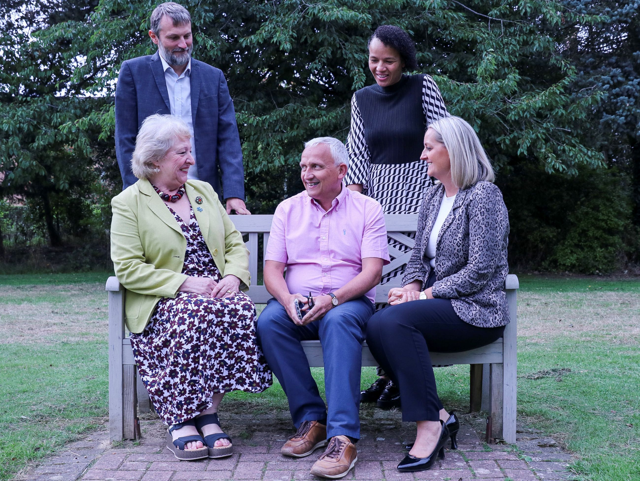 Pictured are, back row, North Yorkshire Council’s assistant director for service development, Mike Rudd, and the authority’s housing needs service manager, Margarita Gibson. Seated from left to right are North Yorkshire Council’s commissioning and service development manager, Carol Armstrong, the authority’s executive member for health and adult services, Cllr Michael Harrison, and the council’s corporate director for health and adult services, Abigail Barron.