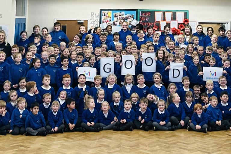 Students at Moorside Primary School and Nursery in Ripon
