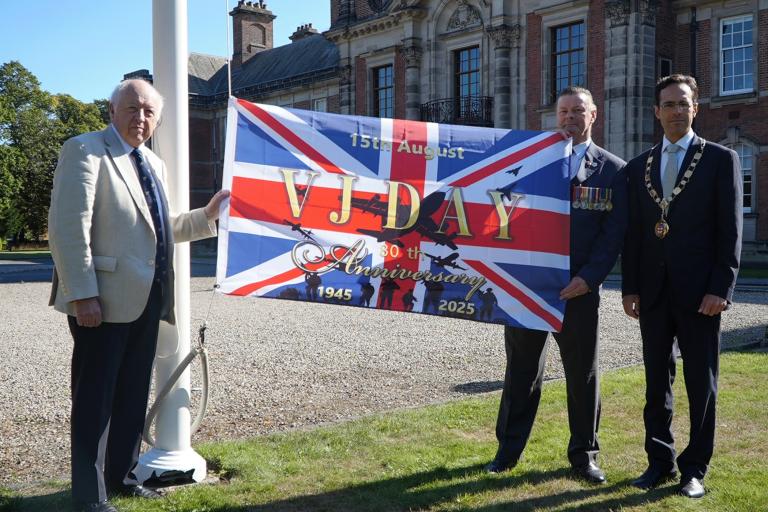 From left, Council leader, Cllr Carl Les, the Armed Forces Champion, Cllr Kevin Foster, and the authority’s chairman, Cllr George Jabbour. 