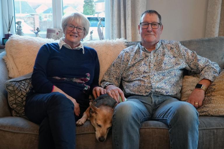 Margaret Metcalfe, aged 67, and her 68-year-old husband, Tim, from Northallerton