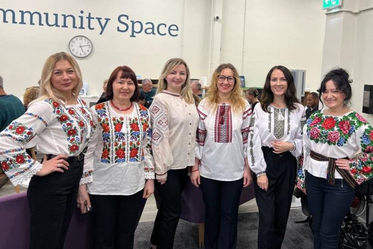 Members of the Ukrainian Choir who will perform at Scarborough Library