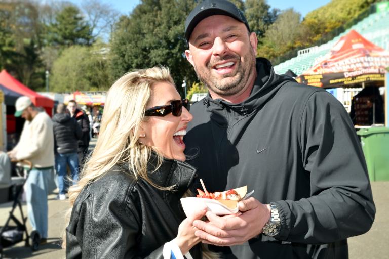 Two people at Scarborough Food Festival