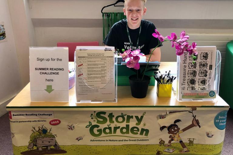 Elliot Haywood from Harrogate Library