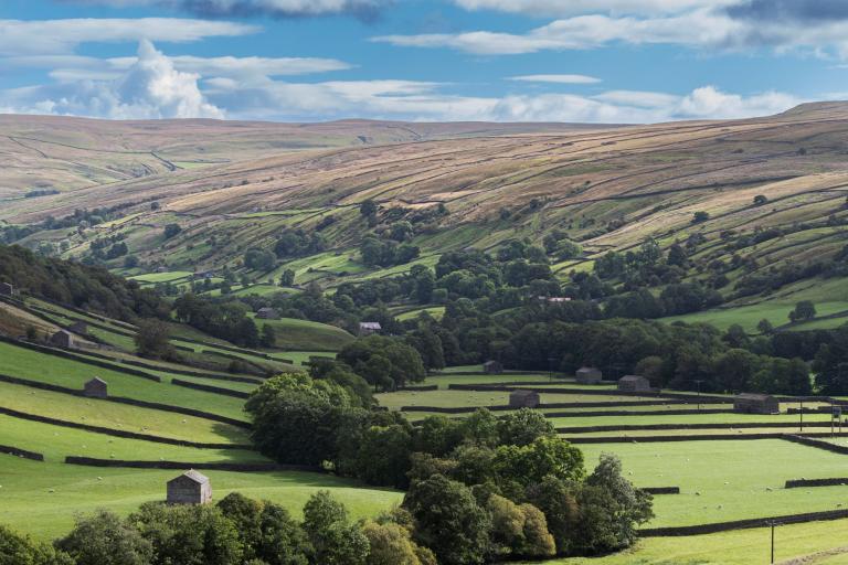 A scenic view of Swaledale 