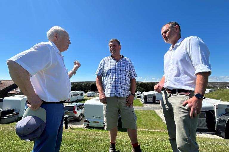 Cllr Carl Les, Andrew Butterfield and Matt Robinson
