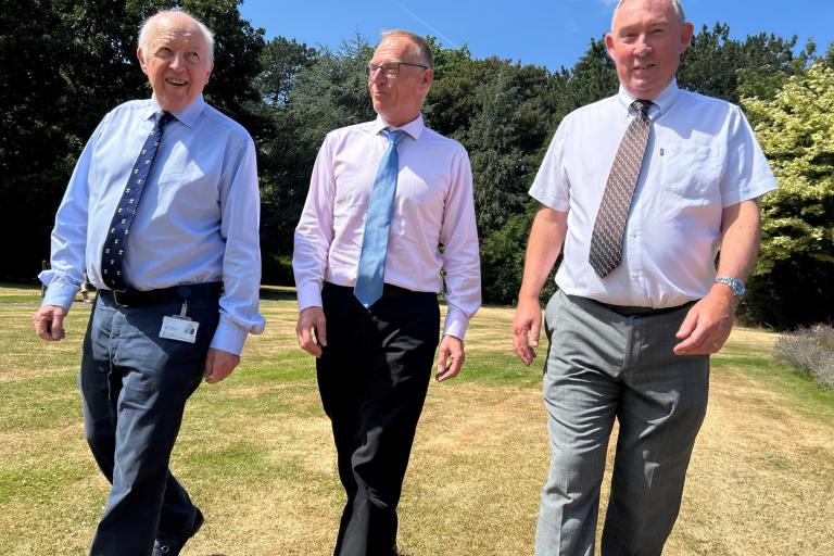 Cllr Carl Les, Cllr Gareth Dadd and Cllr Mark Crane
