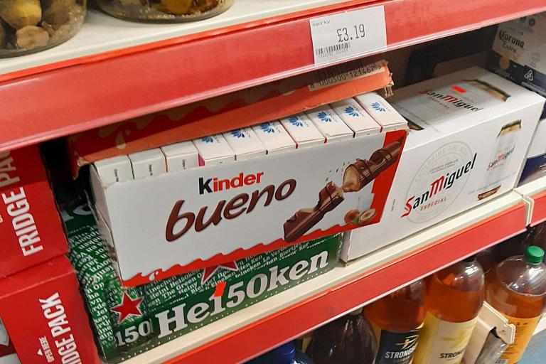 Illegal vapes concealed in confectionary boxes.