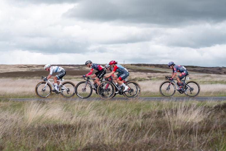 Riders in the women’s race of the Tour of Britain are pictured passing through the North Yorks Moors during last year’s event. (Pic credit: swpix.com)