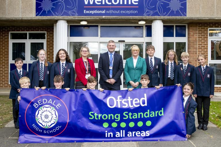 taff and pupils are celebrating after inspectors highlighted the significant progress in achievement, attendance, behaviour and wellbeing at Bedale High School.