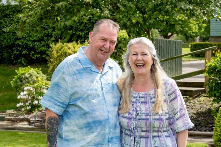 Jayne and Tom Dockerty, who are from Scarborough and have been foster parents with North Yorkshire Council for more than five years