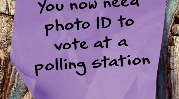 You now need photo ID to vote at a polling station