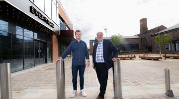 Cllr Peter Wilkinson (right) with Benjamin Kilroy, venue manager at Everyman Northallerton