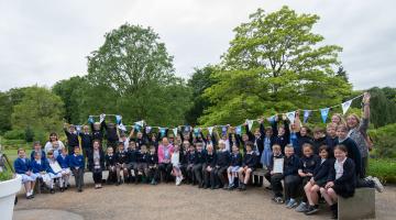 Pupils who took part in activities exploring ideas at a workshop on how to make positive changes in their school.