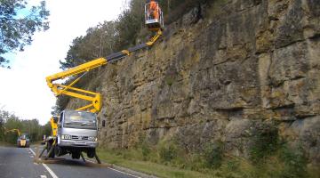 Maintenance work taking place on Sutton Bank