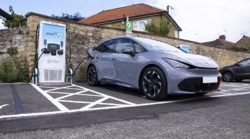 A new rapid electric vehicle charger in Eastgate car park in Pickering. 