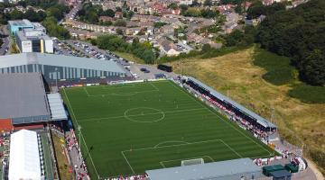 The Scarborough Community Stadium, which opened in 2017 and is the home to Scarborough Athletic Football Club. 