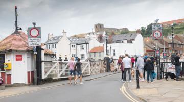 Whitby Swing Bridge, which will undergo a programme of work in October to improve access in the town for visitors and residents.