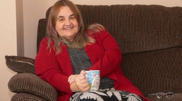 Julie Brown, from Filey, is one of the first newly approved carers to receive her £500 golden hello
