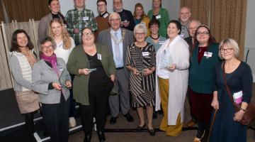 The group of winners and runners up from the North Yorkshire community awards