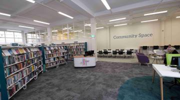 A temporary area for children in the community space section