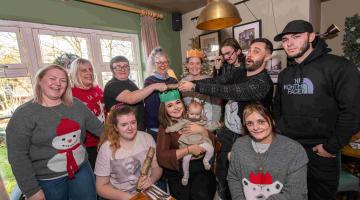 Care leavers came together to enjoy a festive meal in Northallerton. 