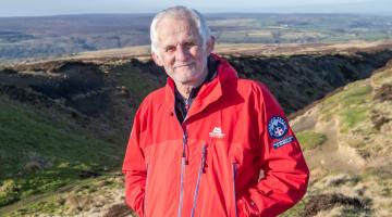 Roger Hartley a member of Scarborough and Ryedale Mountain Rescue Team 