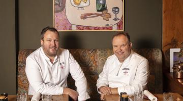 Chef Director Stephen Smith and The Star Inn at Harome owner, Andrew Pern, in the restaurant. Picture credit: John Carey